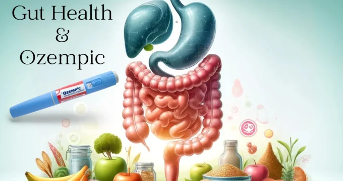 Illustration showing the role of GLP-1 in gut health and motility